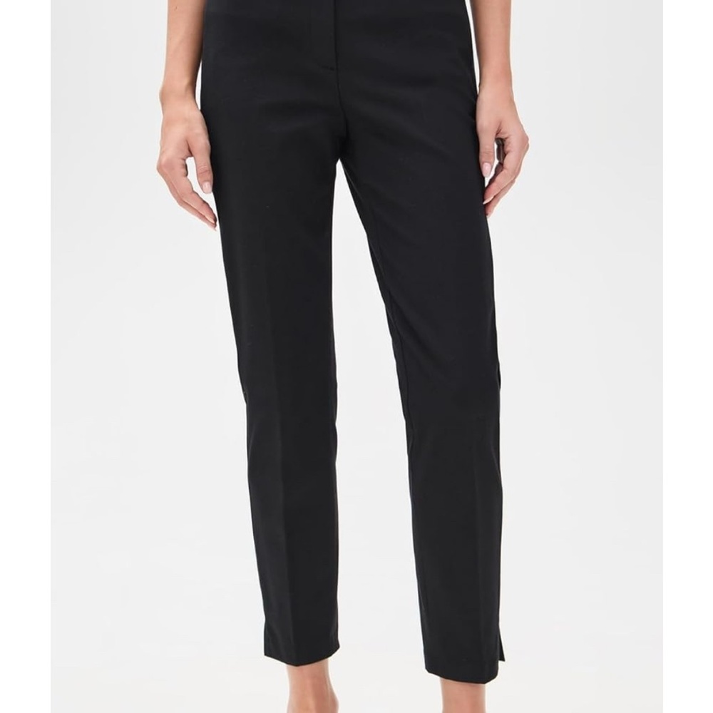 Theory Classic Black Career Pants HW Taper Pant Bistretch3 Size 4 Ankle Length